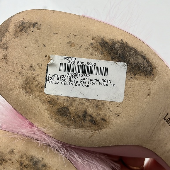 Larroude Marilyn Mule in Tulip Satin Deluxe - Size 7 - G86-16 - Picture 8 of 10